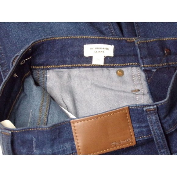 🆕 MADEWELL 10" High Rise Skinny Jeans F4684 Size 26 (2) - Picture 12 of 12